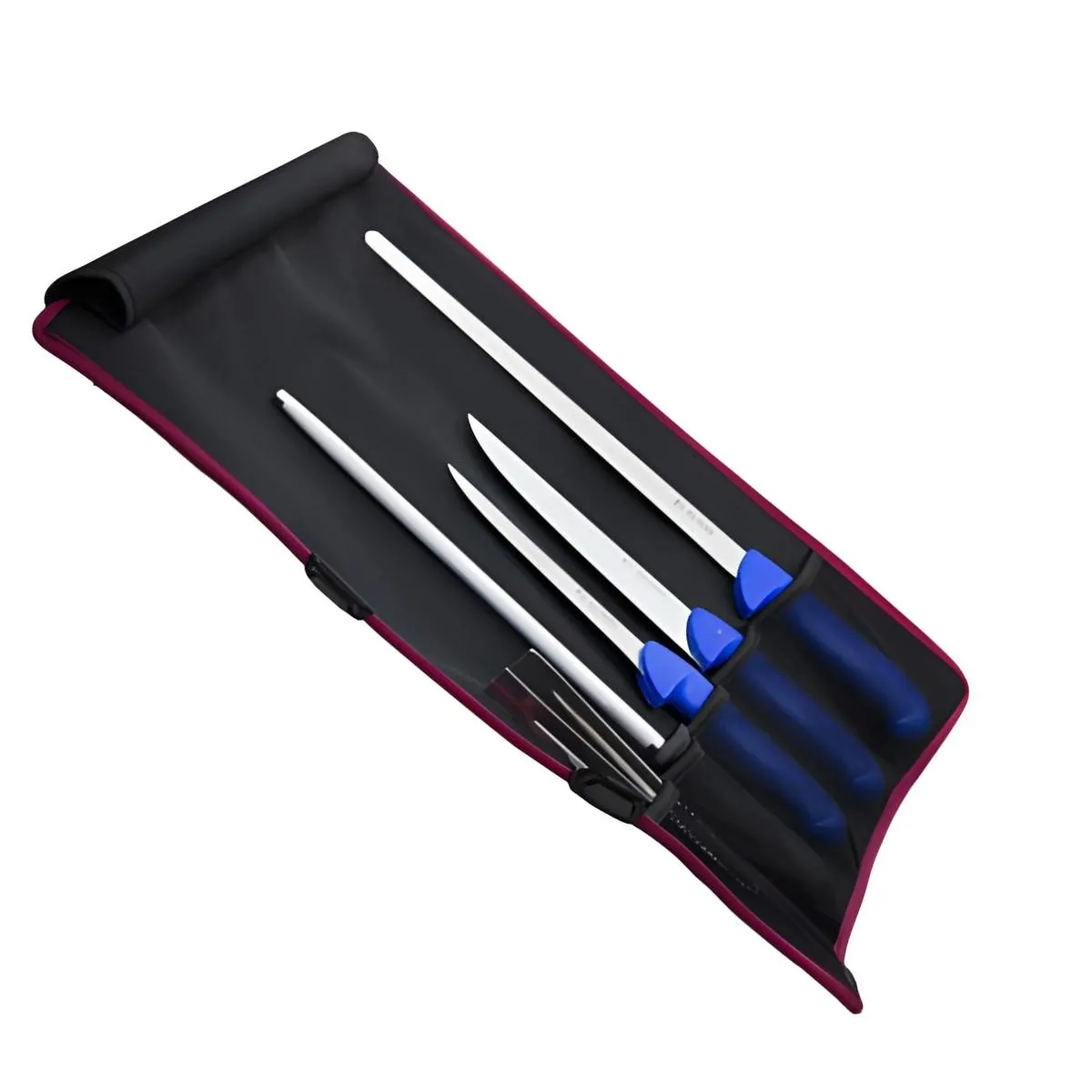 Visiodirect Trousse de couteaux professionnelle - 5 pièces - Noir