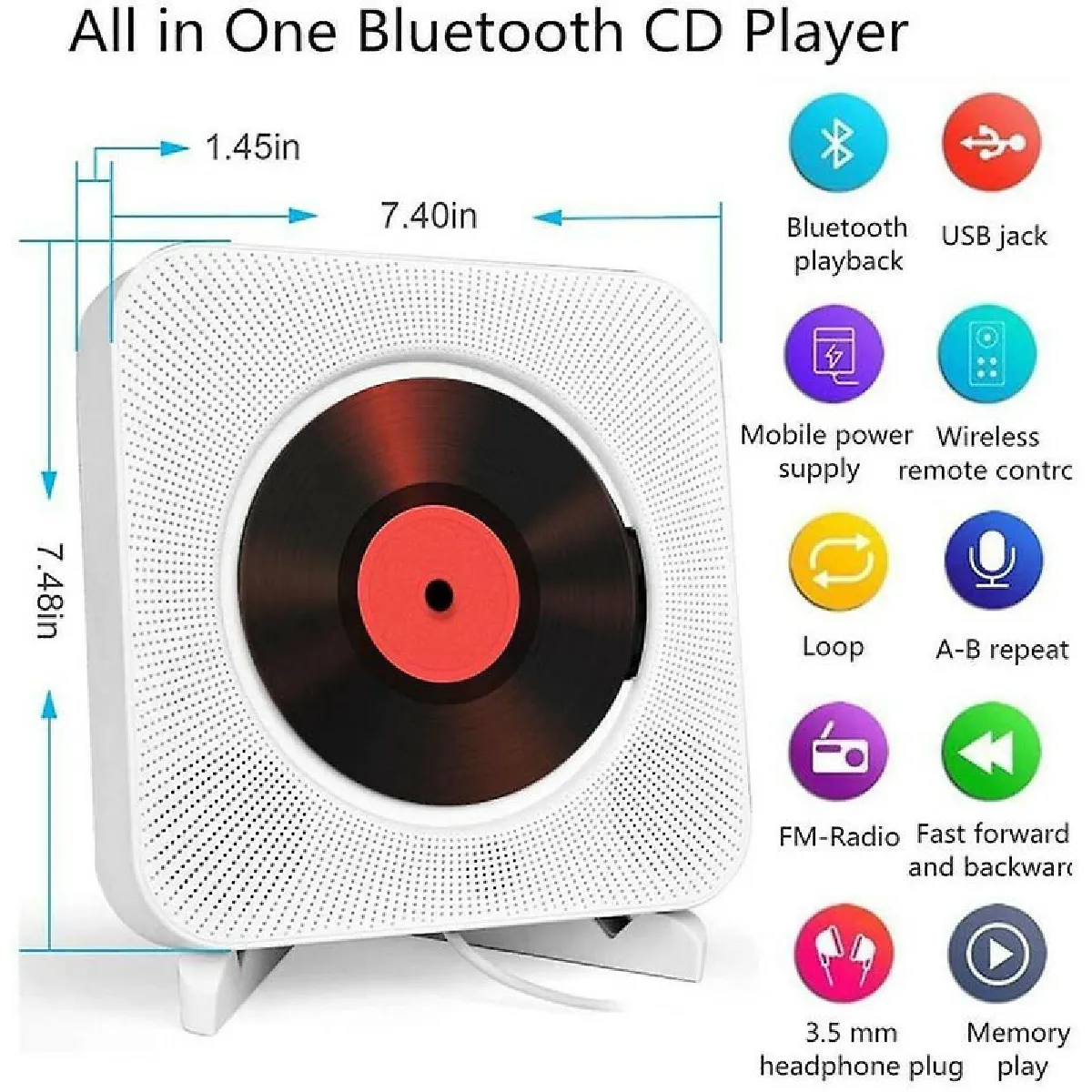 Chrono Lecteur CD Bluetooth