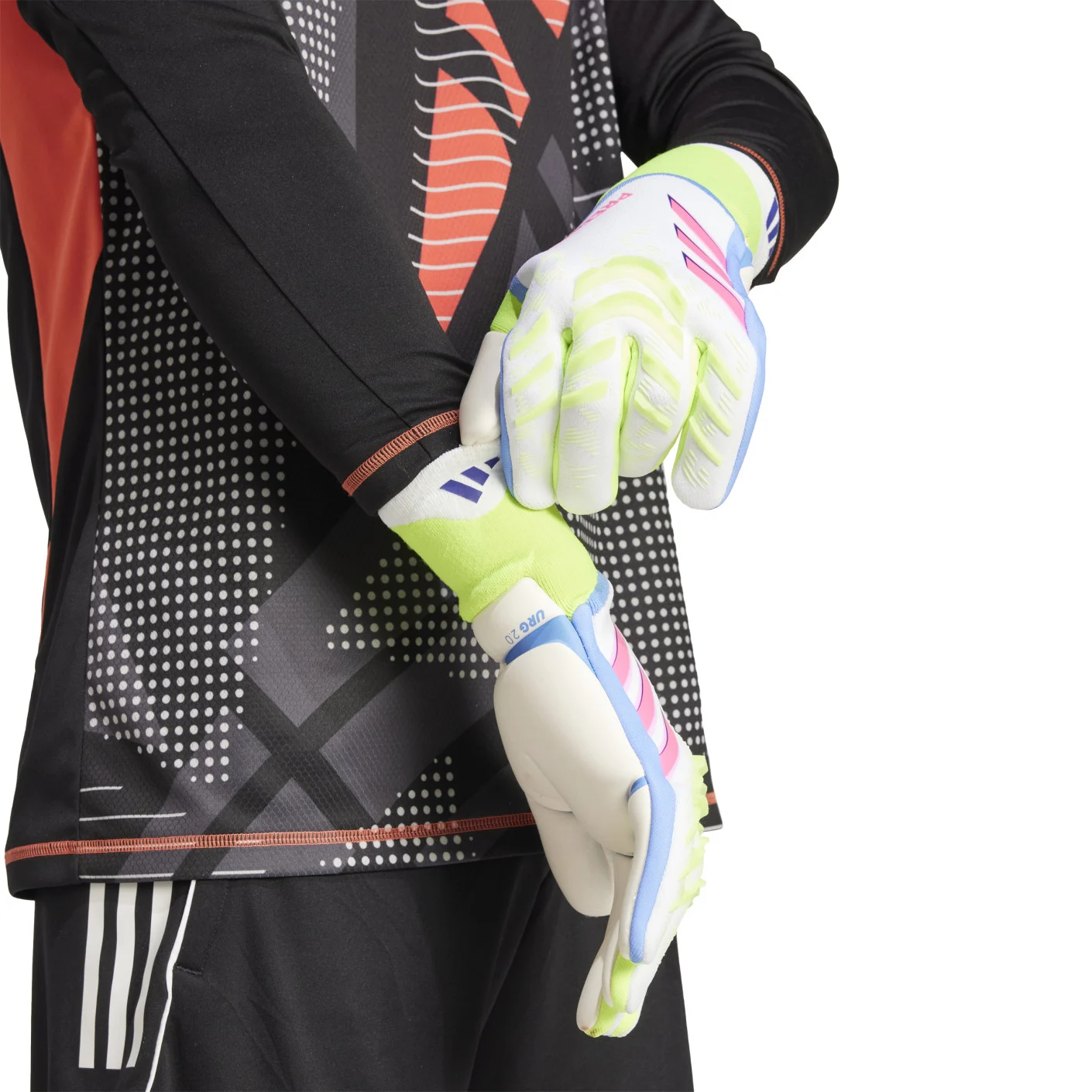 Adidas Predator Pro Keepershandschoenen Wit Neongeel Roze