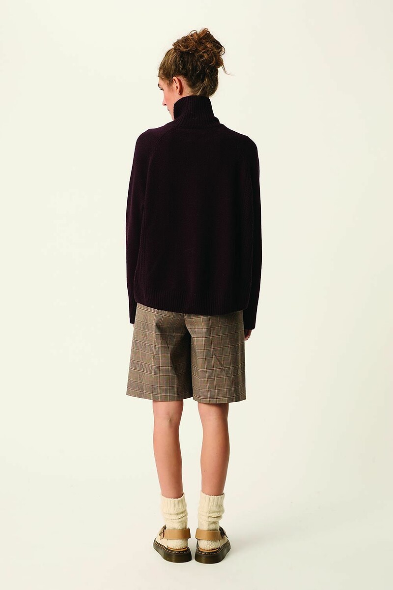 DES PETITS HAUTS<br>Suéter de lã com gola alta, ARAMIS