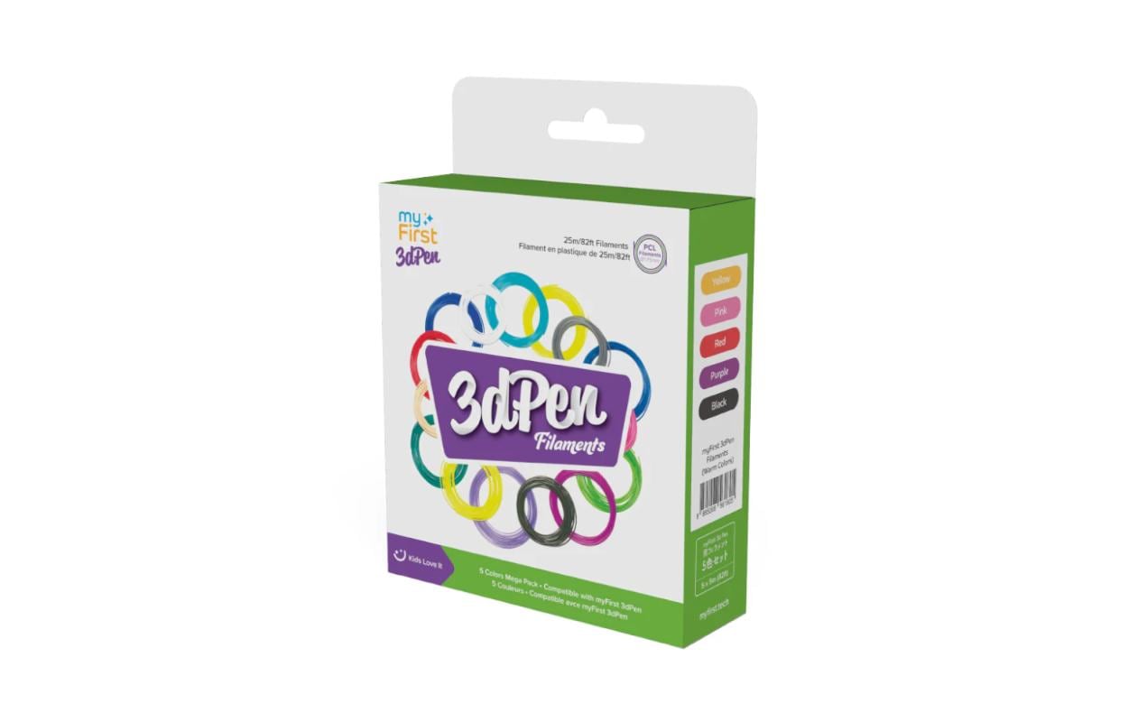 3D Pen Filament Warm Color 5 StückTolles 1.75 mm PCL-Filament-Nachfüllpack für myFirst 3dPen Make