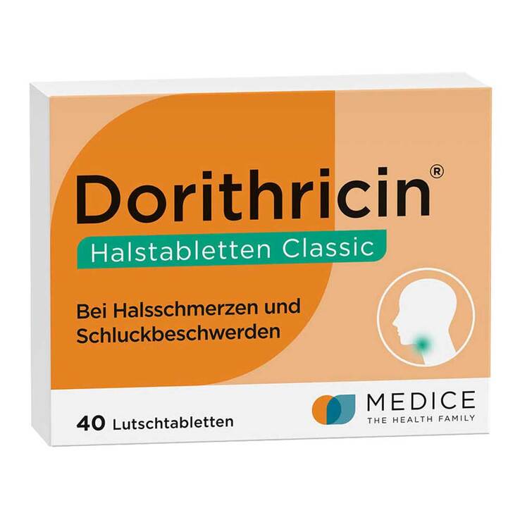 Dorithricin® Halstabletten Classic bei Halsschmerzen, 40 St