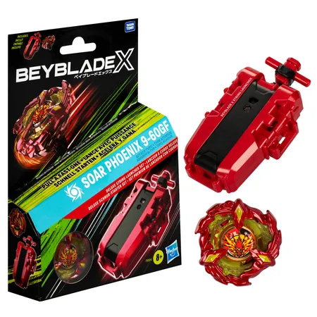 Hasbro Beyblade X Soar Phoenix Deluxe Schnur-Starter Set