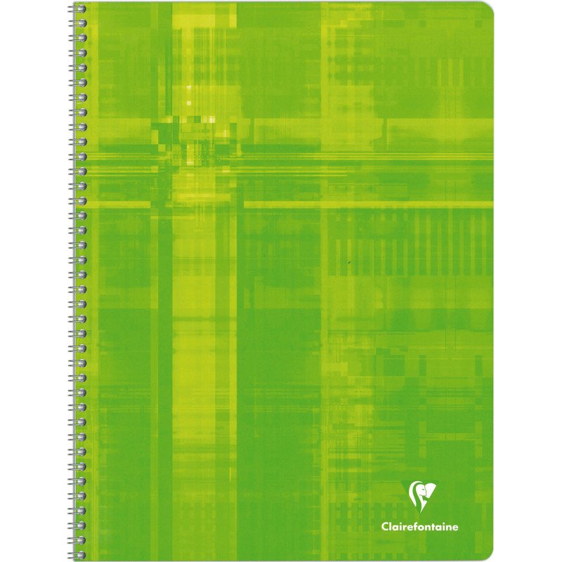 Cahier spirale Clairefontaine Metric A4+ 24 x 32 cm grands carreaux 100 pages