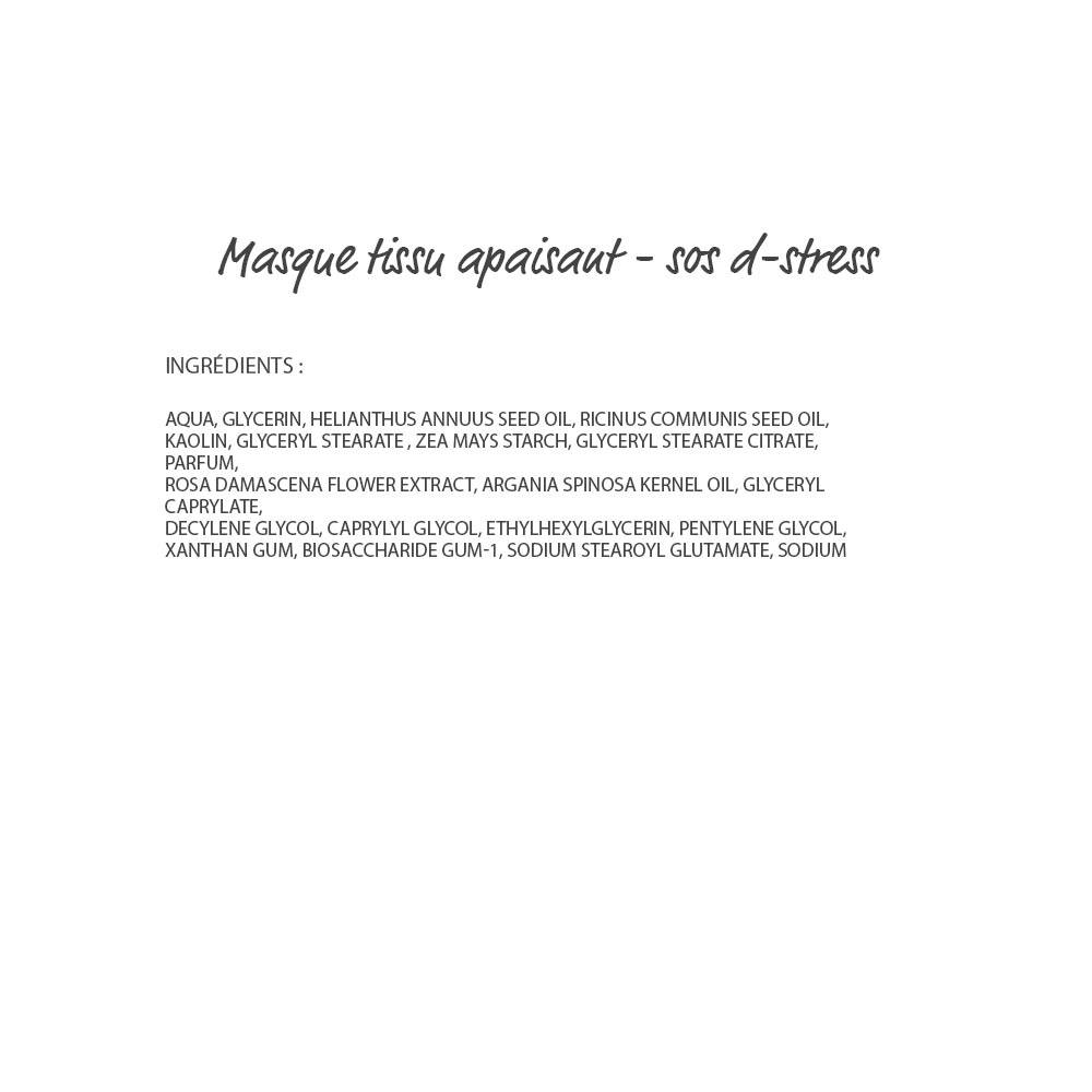 SOS D-stress Masque tissu apaisant