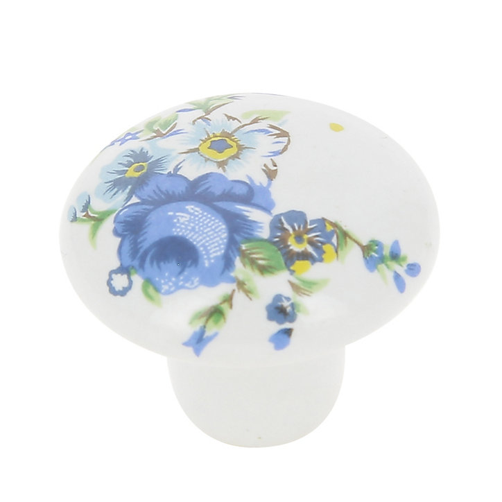 Bouton de meuble Locarn blanc Ø3.2cm x p.2.5cm