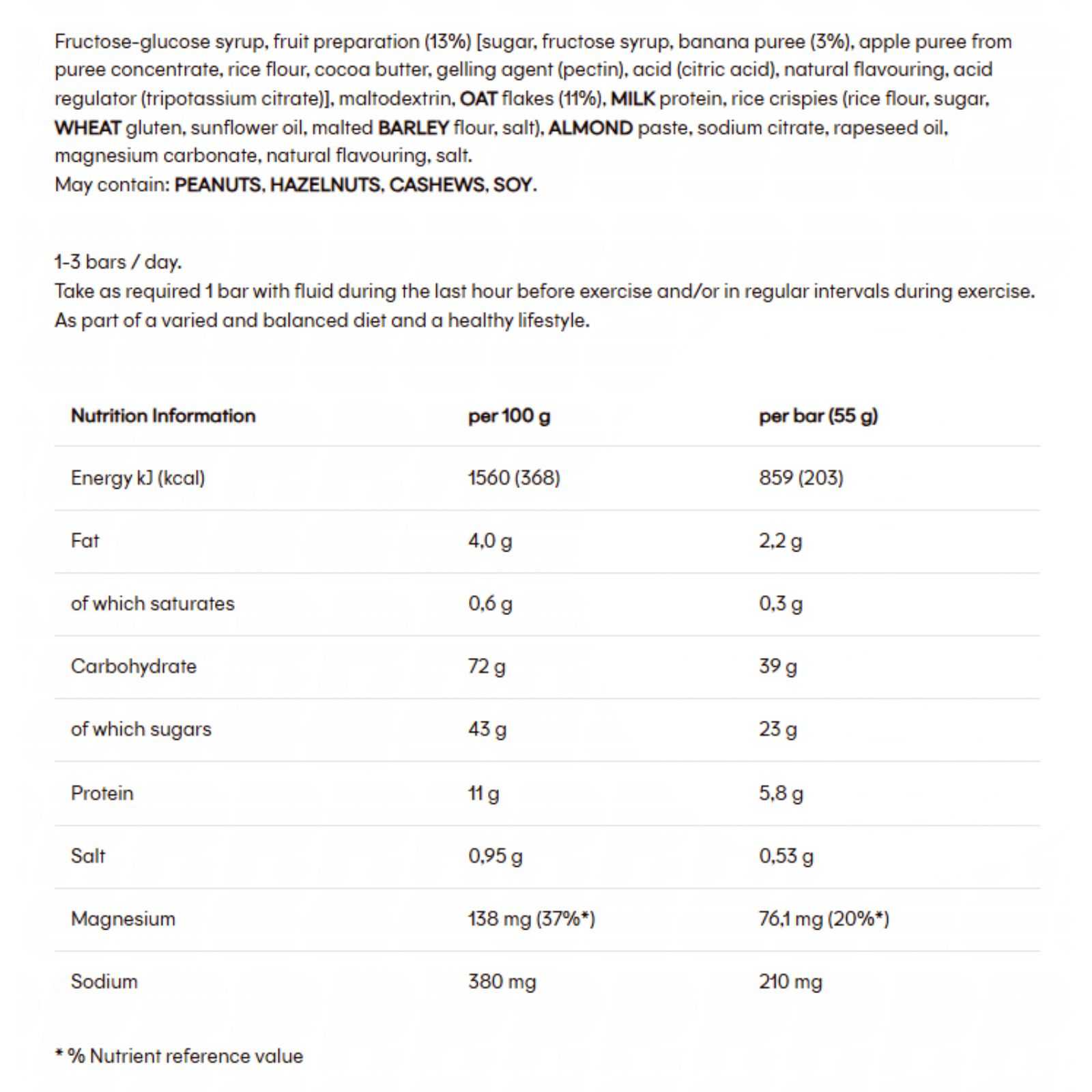 PowerBar Barrita Energize 55 g