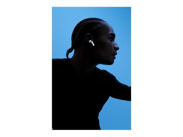 Apple AirPods 4 - True wireless-hodetelefoner med mikrofon - ørepropp - Bluetooth - hvit