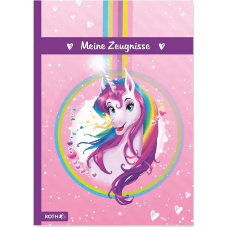 Roth Zeugnismappe Einhorn mit Glitter