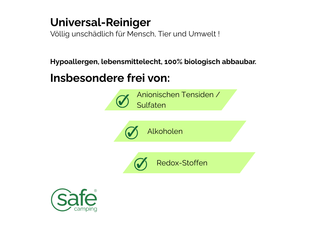SAFE CAMPING universele reiniger - 5 liter
