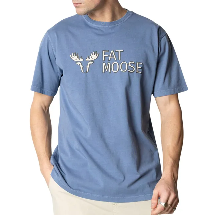 Fat Moose Logo Organic Shirt Heren