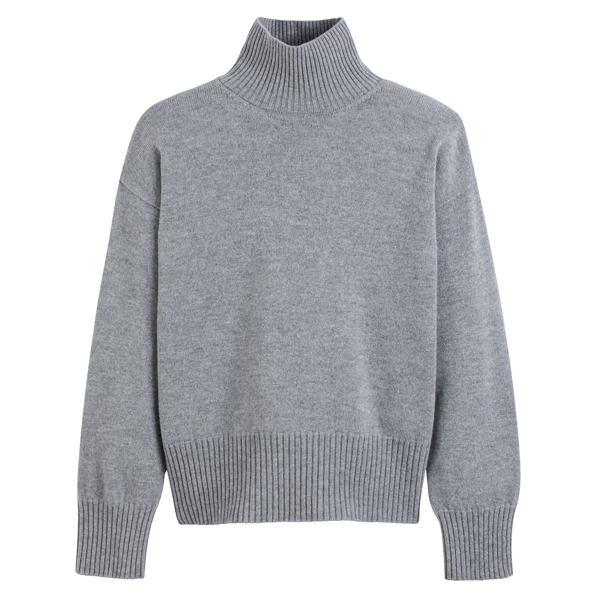 COLEÇÕES LA REDOUTE<br>Trui em lã e cashmere, fabricado na França
