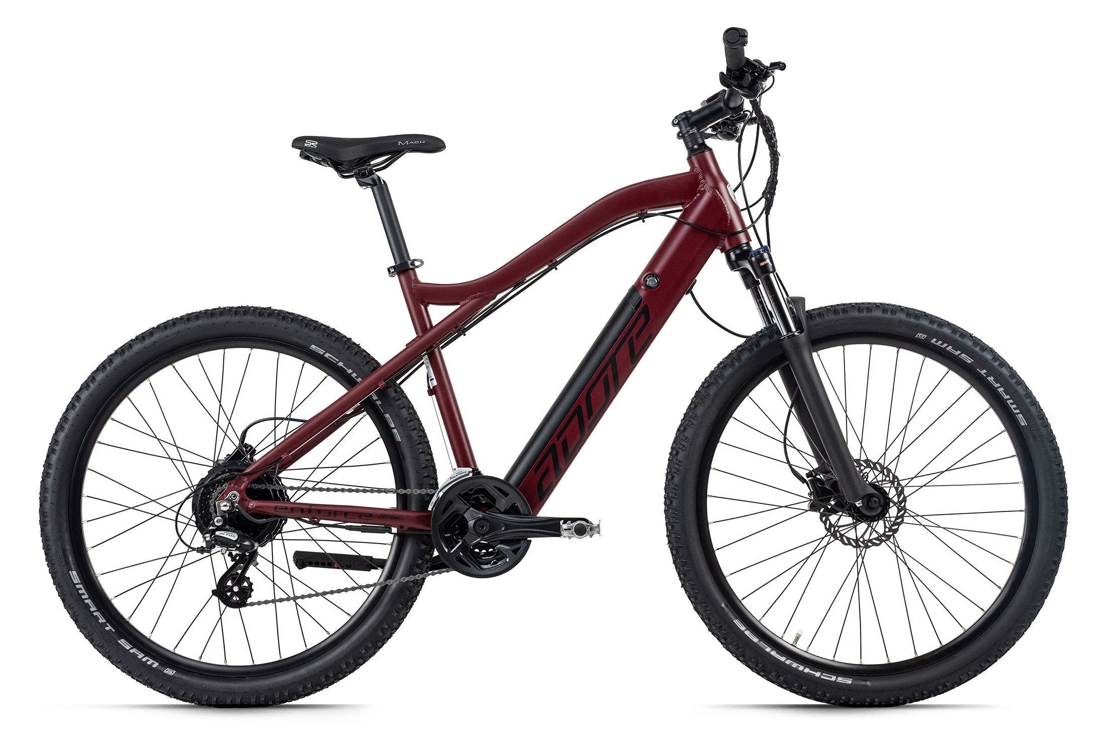 Adore E-Mountainbike 27,5'' Adore Enforce rot 250 Watt Li-Ion 36V/14 Ah/504 Wh