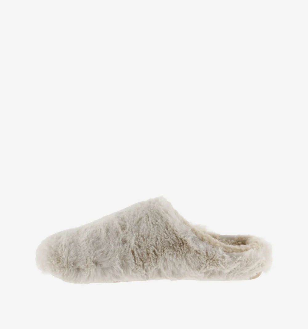NORTE SOFT FUR SLIPPERSBEIGE