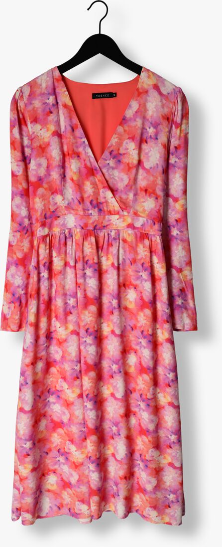 YDENCE roze ydence midi jurk dress rhode