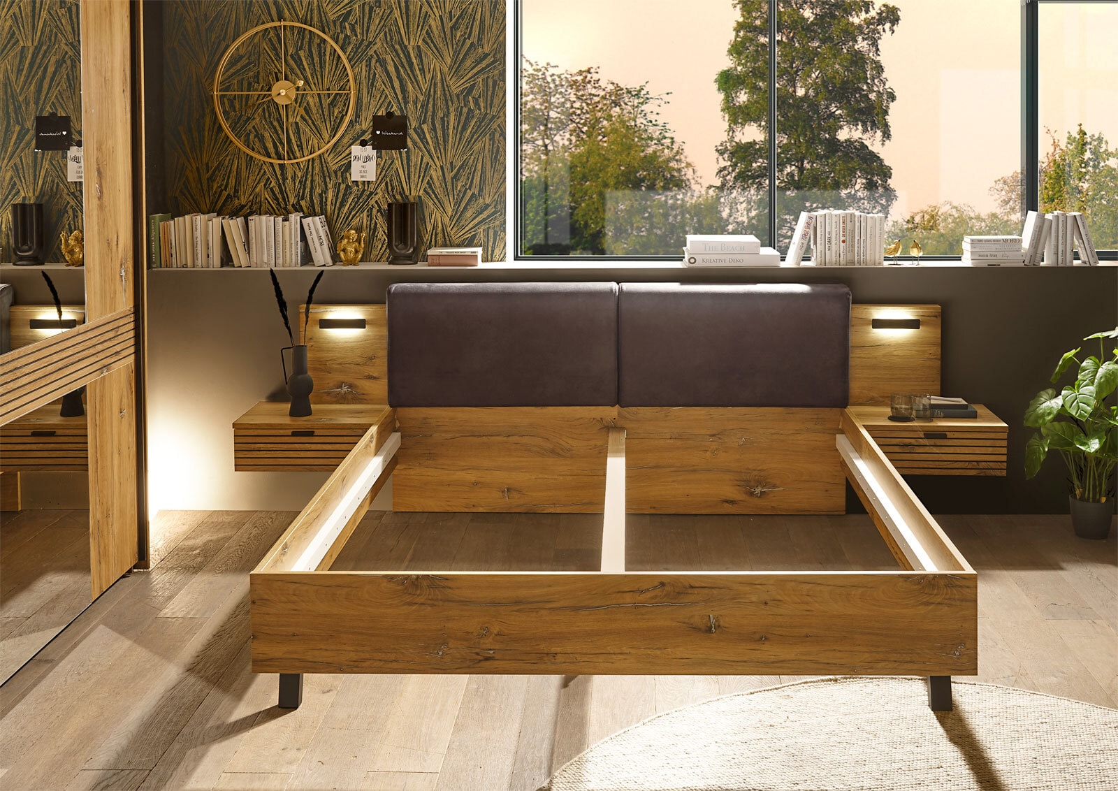 Bettanlage Trattino 295,4x94x215,5cm Liegefläche 180x200cm