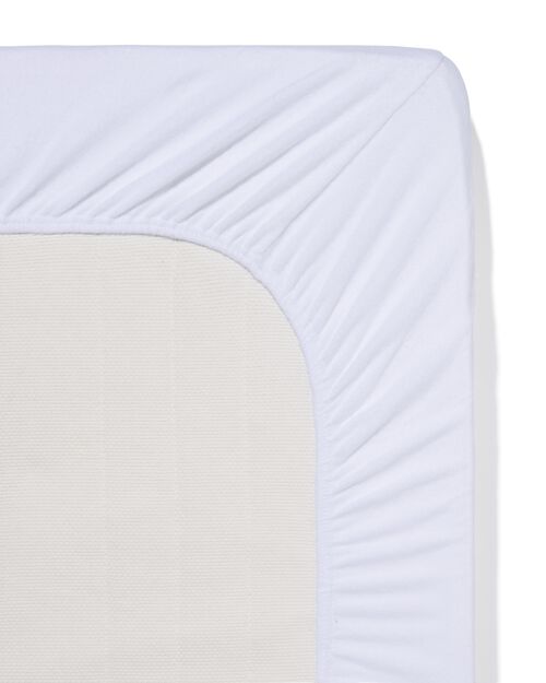 drap-housse tissu éponge 140x200 blanc