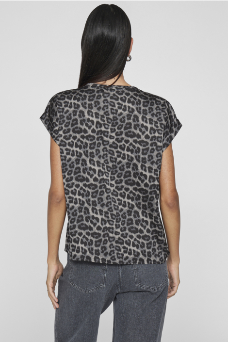 Vila grijze dames t-shirt
