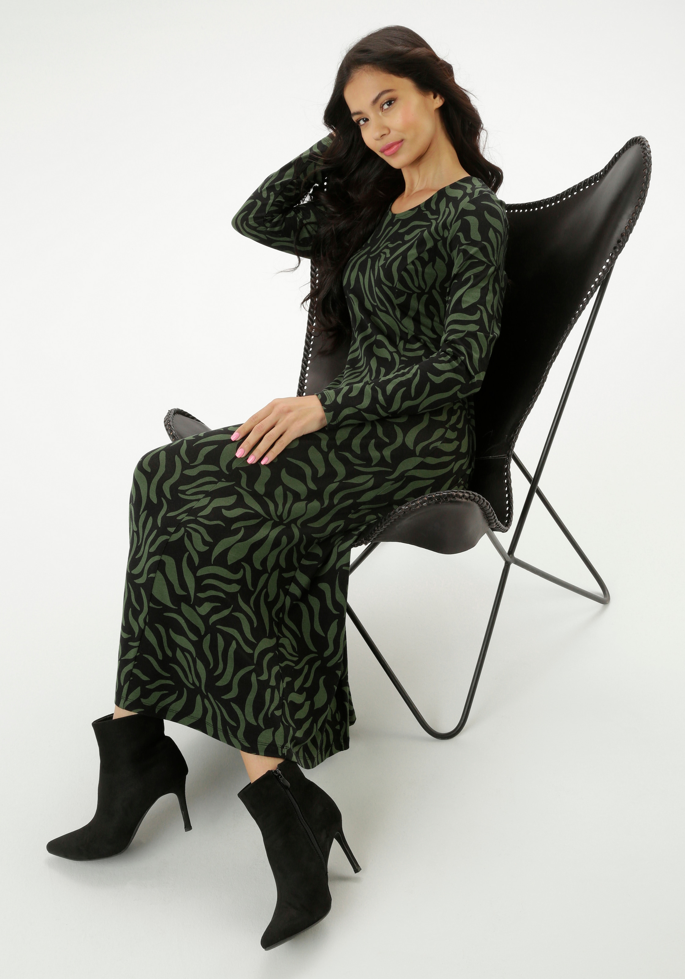 Aniston SELECTED Midikleid in leichter A-Linien-Form - NEUE KOLLEKTION