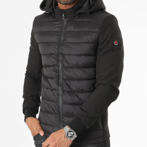 Doudoune Capuche Noir