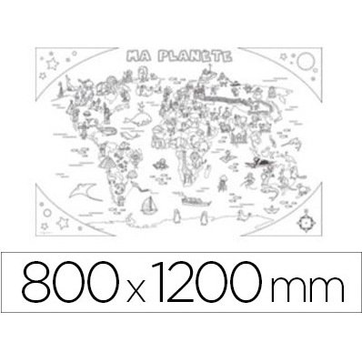 Coloriage géant bouchut atlas 80x120cm sous étui carton