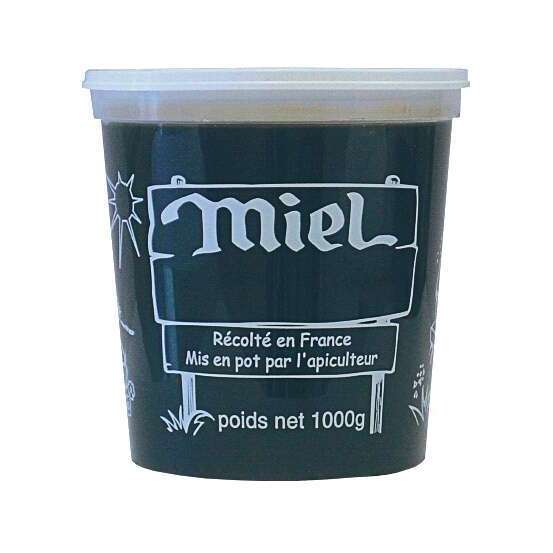 10 Pots plastique pour miel 1 kg