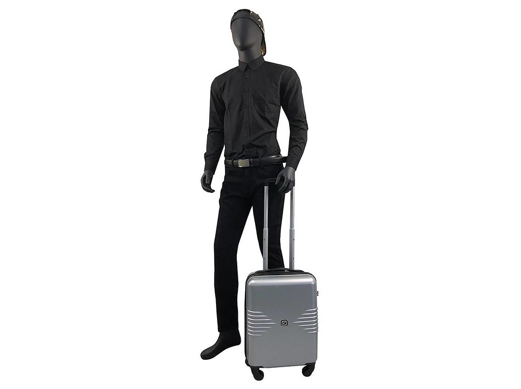 MALA DE CABINE RÍGIDA AIRPORT CINZENTO 4 RODAS 50CM