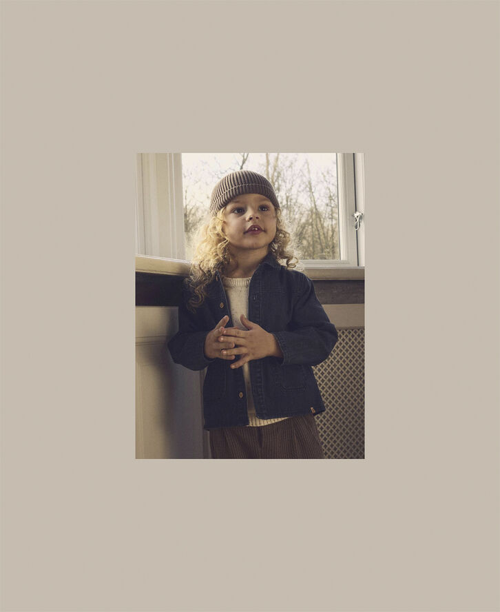 Lil' Atelier NMMOKAJA LS NR DNM SHIRT 5033-LS S Grå