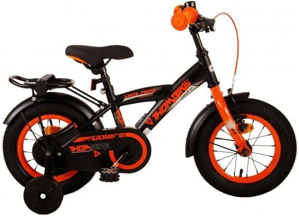 Volare - Thombike - Jongensfiets - Zwart/Oranje - Staal