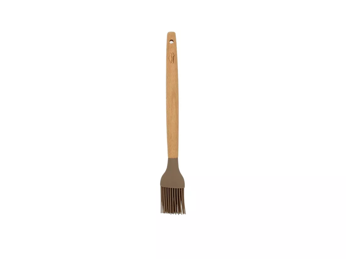 Menastyl - Pinceau Eliott En Silicone Avec Manche En Bois De Hetre