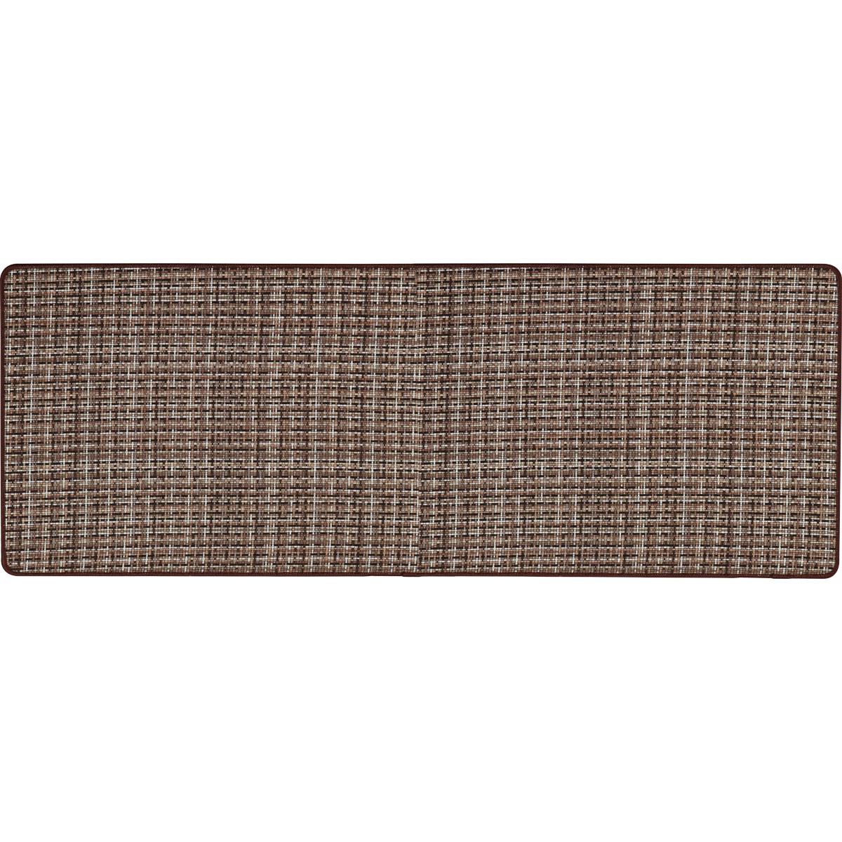 TAPIS PIXEL 45X120CM POLYESTER TISSE CAMEL