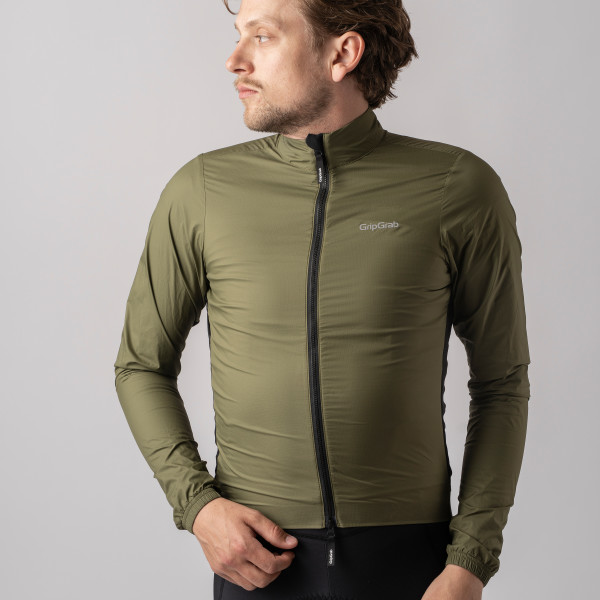 GripGrab PACR letvægtsjakke Olive Green herre