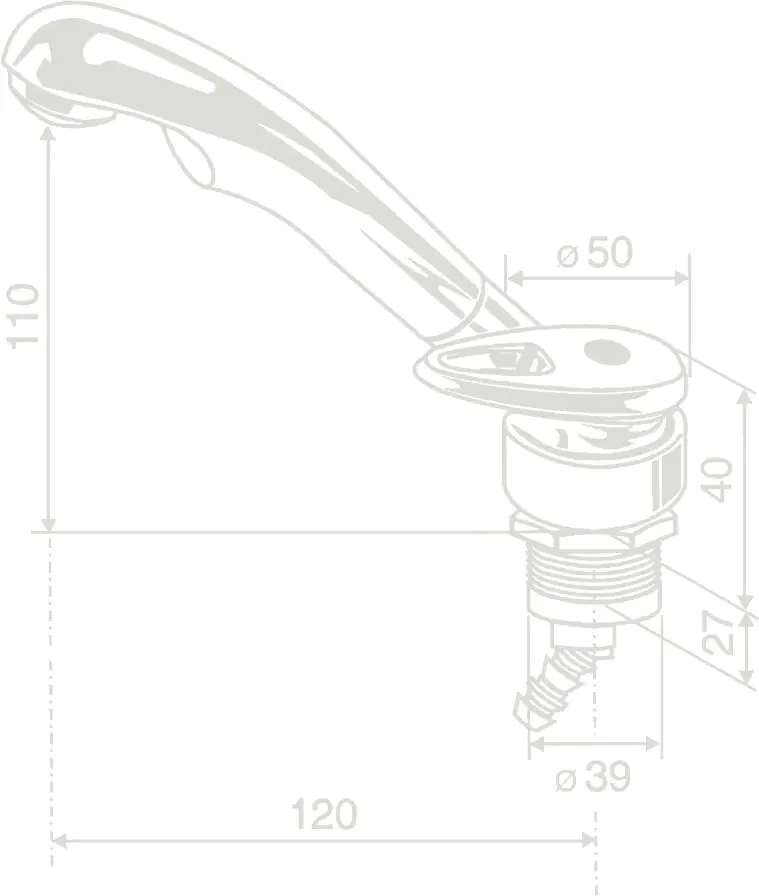 Einhebelmischer Twist - 12 mm Uniquick