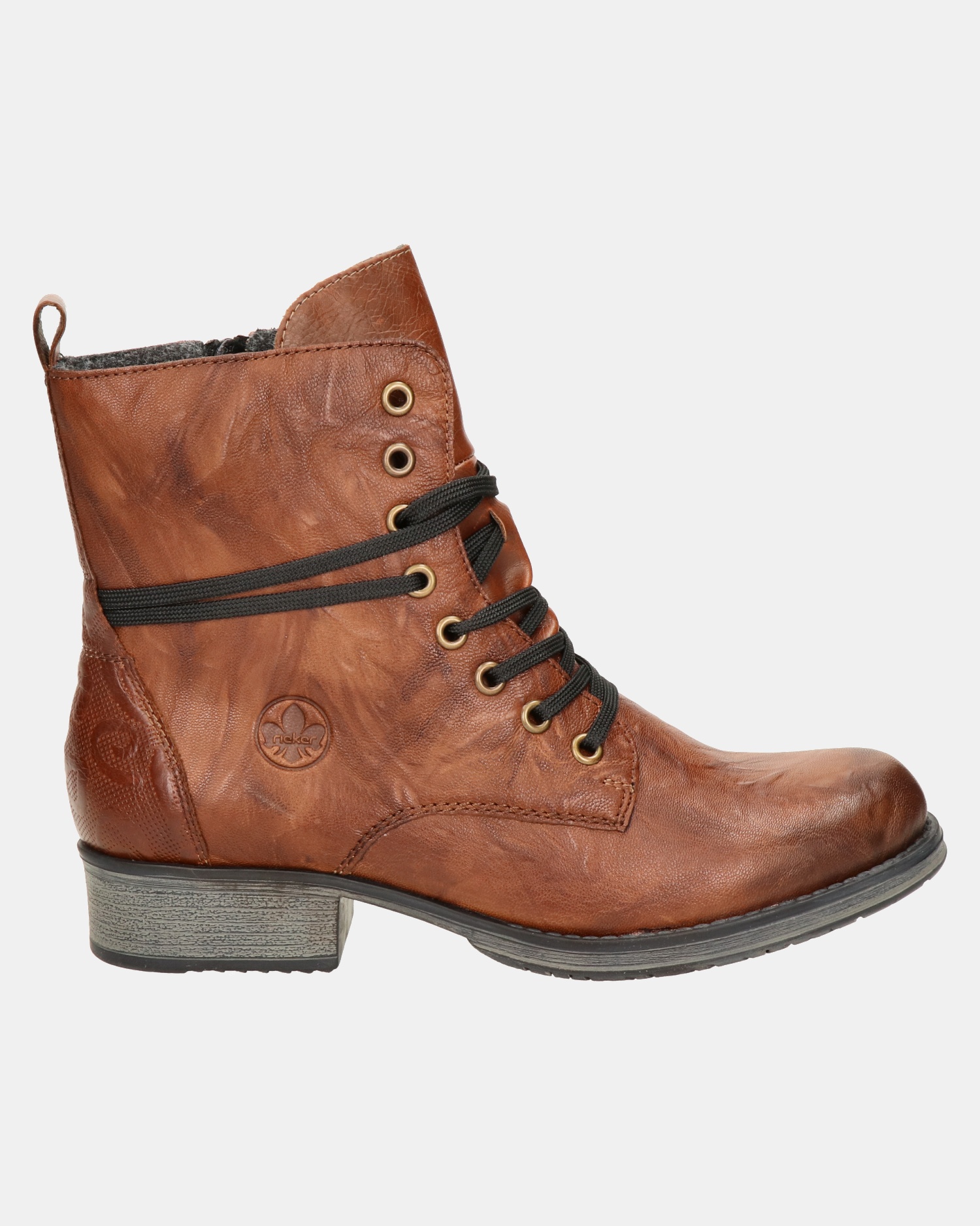Rieker Veterboots  - cognac