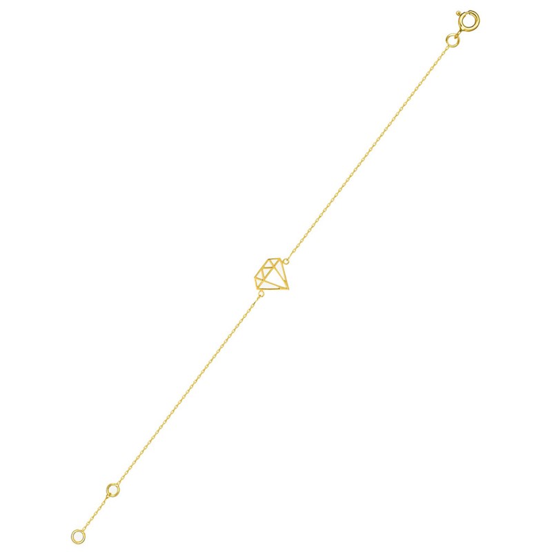 Bracelet Femme - Or 18 Carats - Longueur : 18 cm