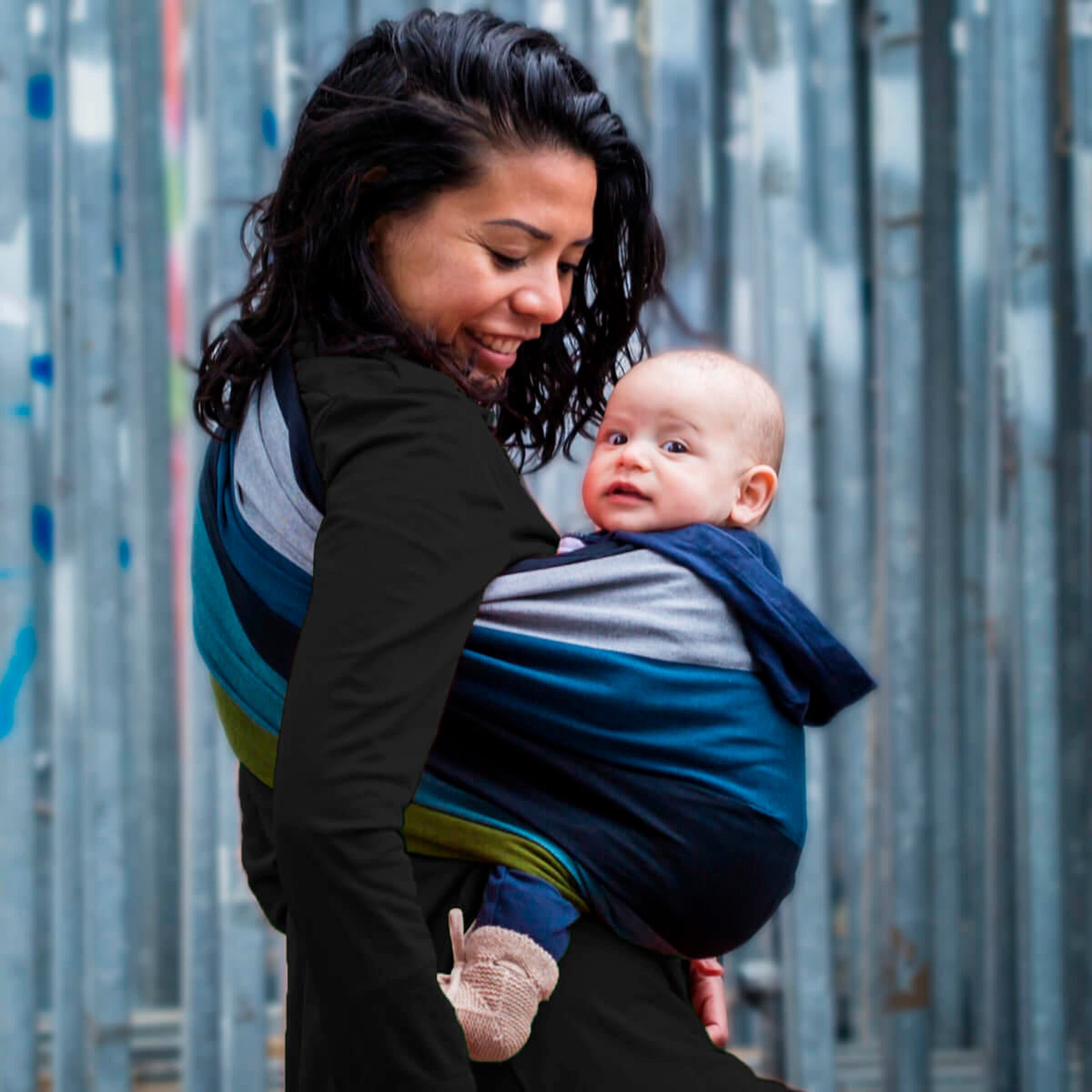 HOPPEDIZ® Babytragetuch Ring-Sling Aberdeen
