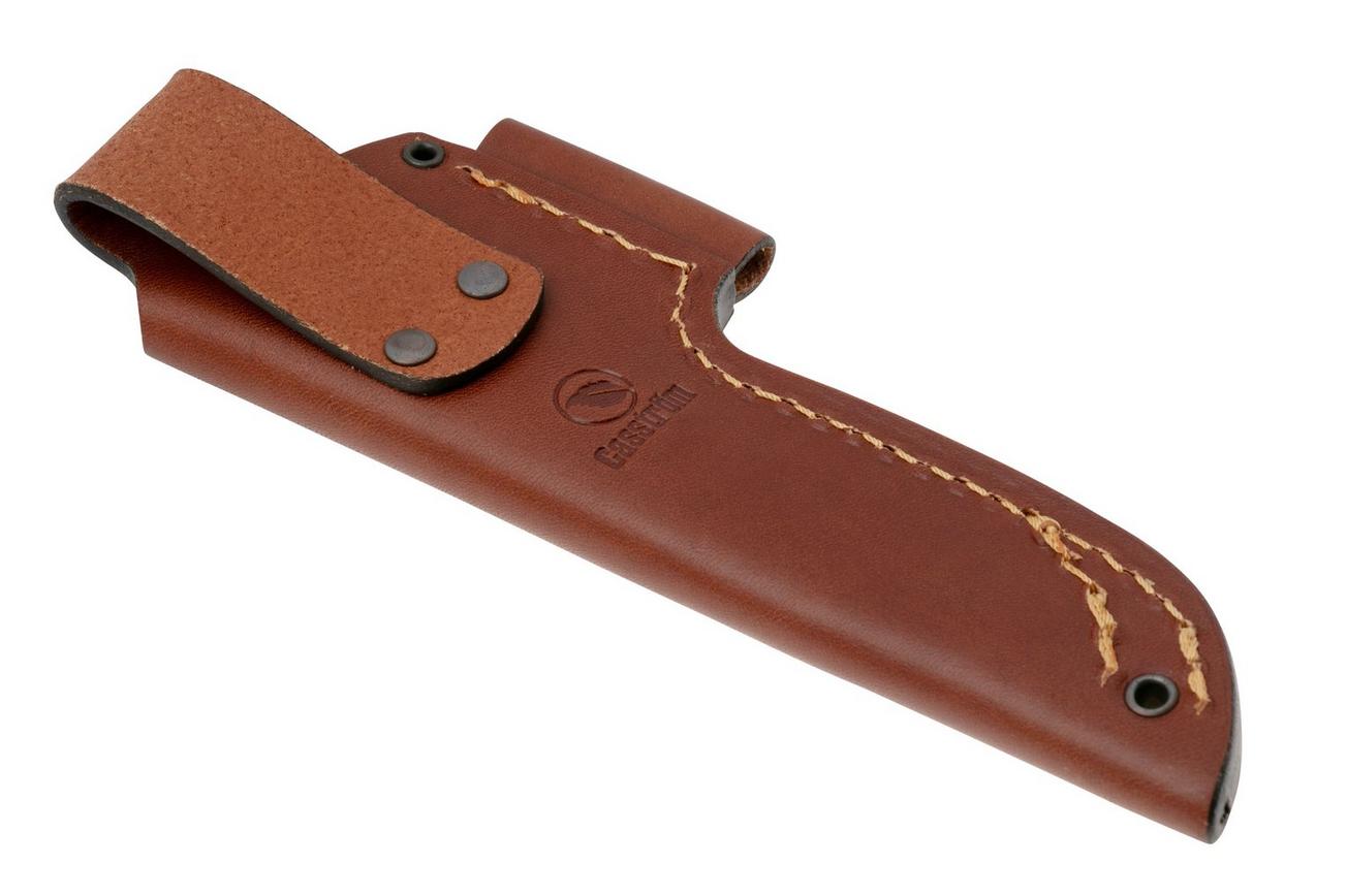 Casström No. 10 Sheath 13011 Cognac, foedraal met firesteel houder