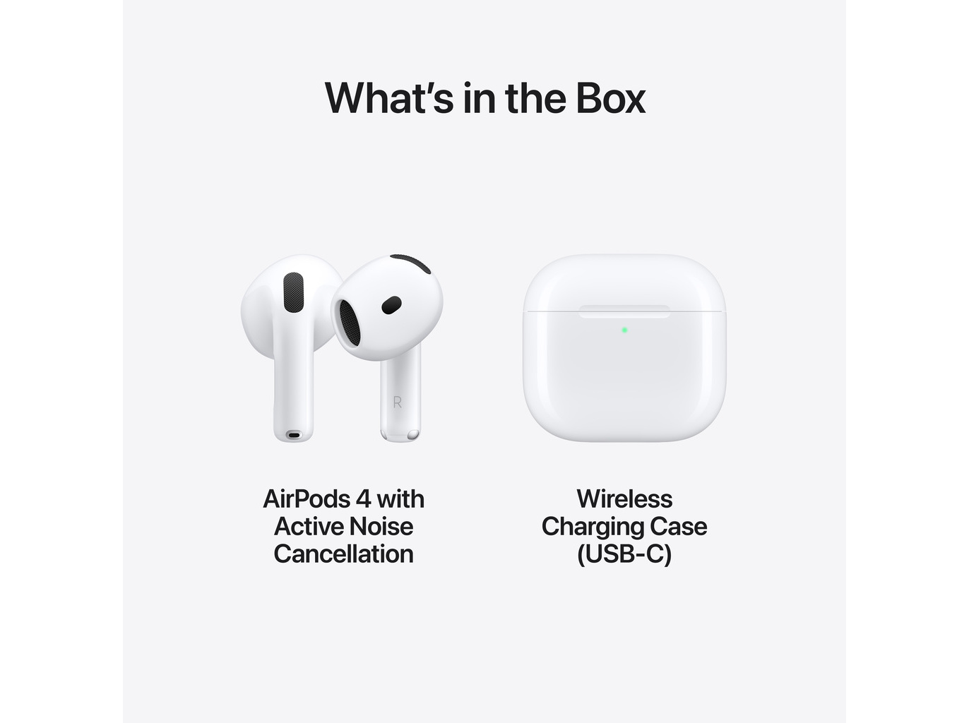 AURICULARES APPLE AIRPODS 4 COM CANCELAMENTO ATIVO DE RUÍDO (USB-C BRANCOS)