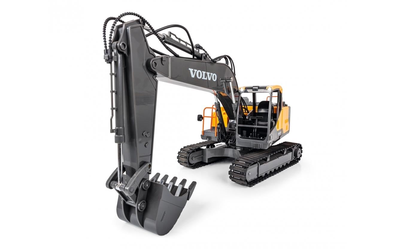 Bagger Volvo 1:16, RTRVoll Funktionsfähiger Volvo Kettenbagger mit 2.4 GHz Fernsteuerung