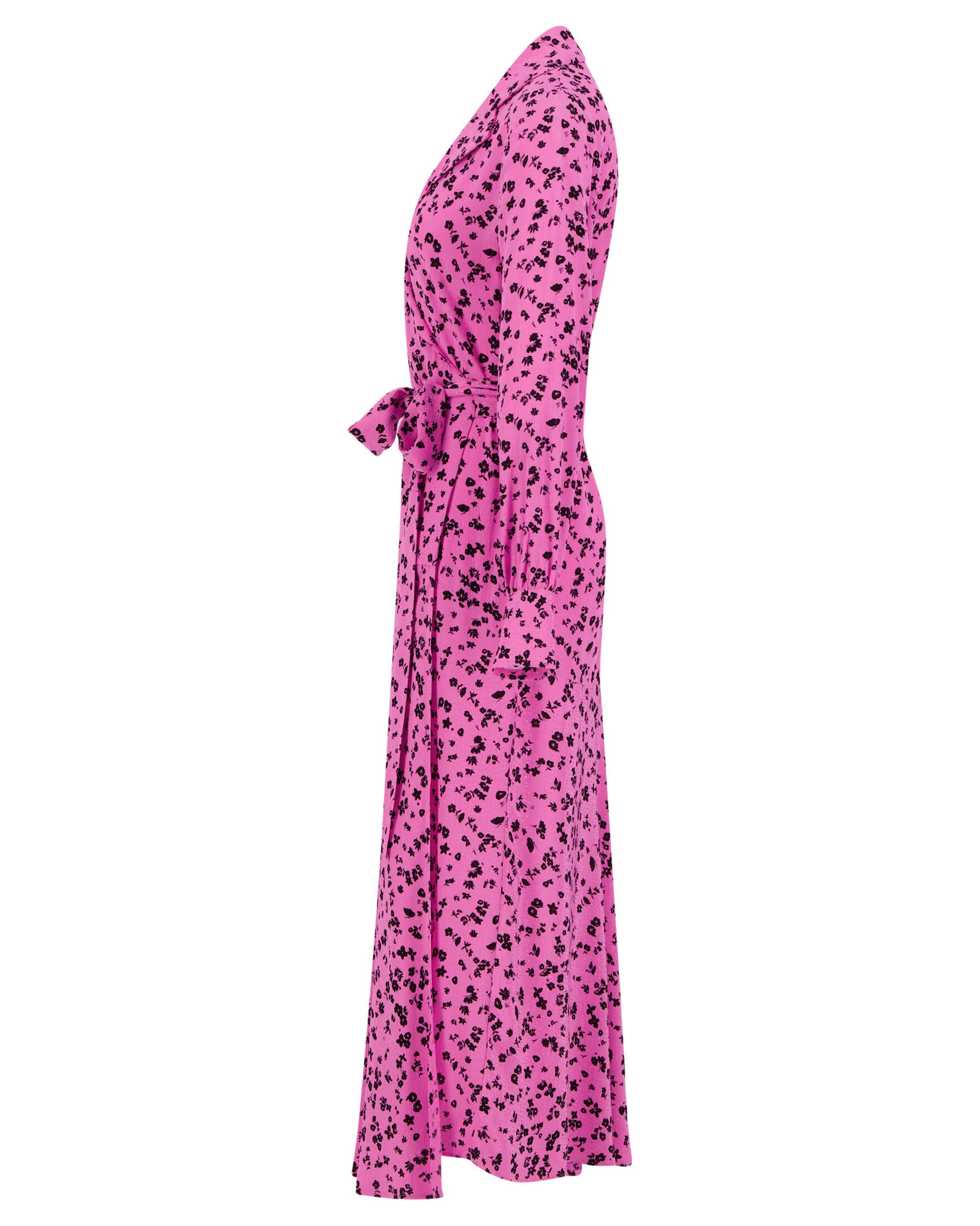 ROTATE| Damen Wickelkleid in Maxilänge