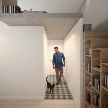 Philips Donegal inbouwspot vierkant nikkel 230V