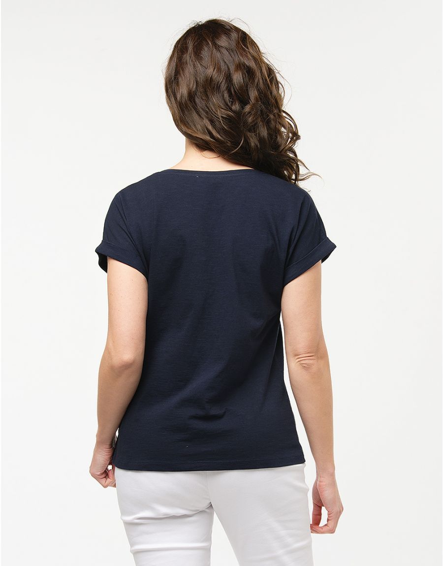 T-shirt 100% coton bleu