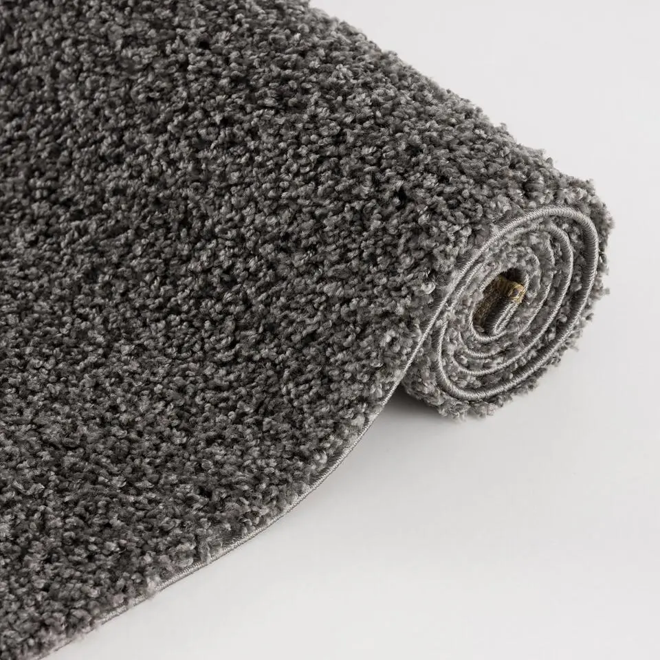 Loca Shaggy Vloerkleed Grijs Hoogpolig - 200x290 CM