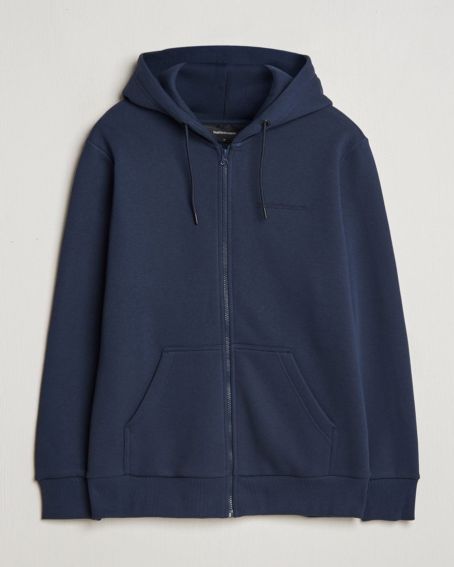 Peak Performance Original Full Zip Hoodie Blue Shadow