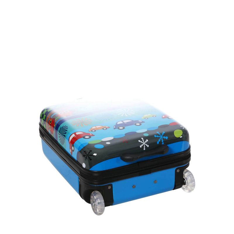 Valise cabine rigide Kids 2 roues 50 cm Bleu