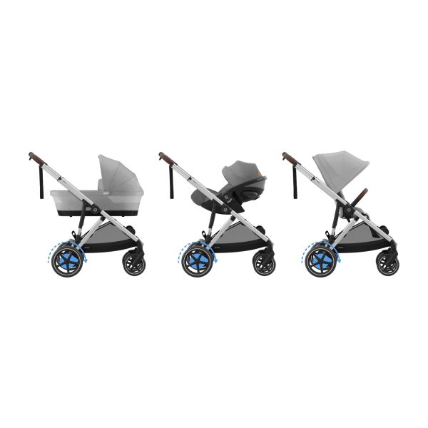 Cybex E-Gazelle S Kinderwagen 2-in-1 - Taupe - Almond Beige / Beige