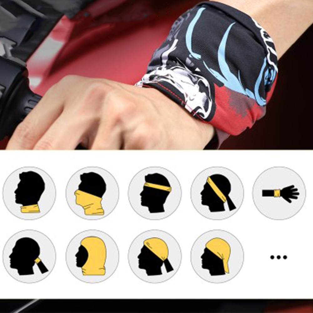Bandana Motorrad Schal Fahrrad Halstuch Biker Sturmmaske Ski Schlauchschal - Oktopus