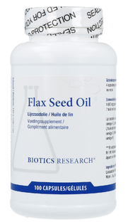 Biotics Flax Seed Oil Softgels 100CP