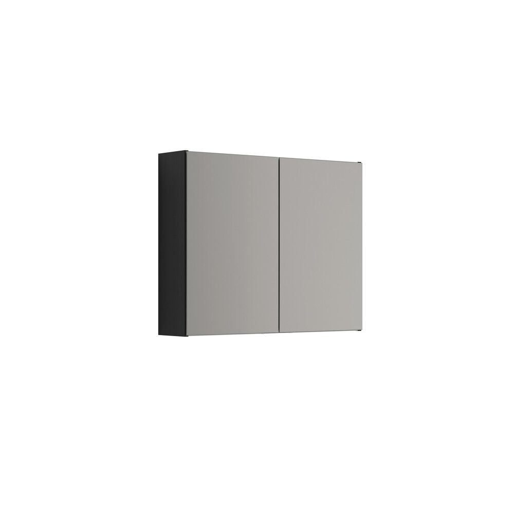 SPEILSKAP SCANBAD SELECT UTEN BELYSNING SVART 80 CM