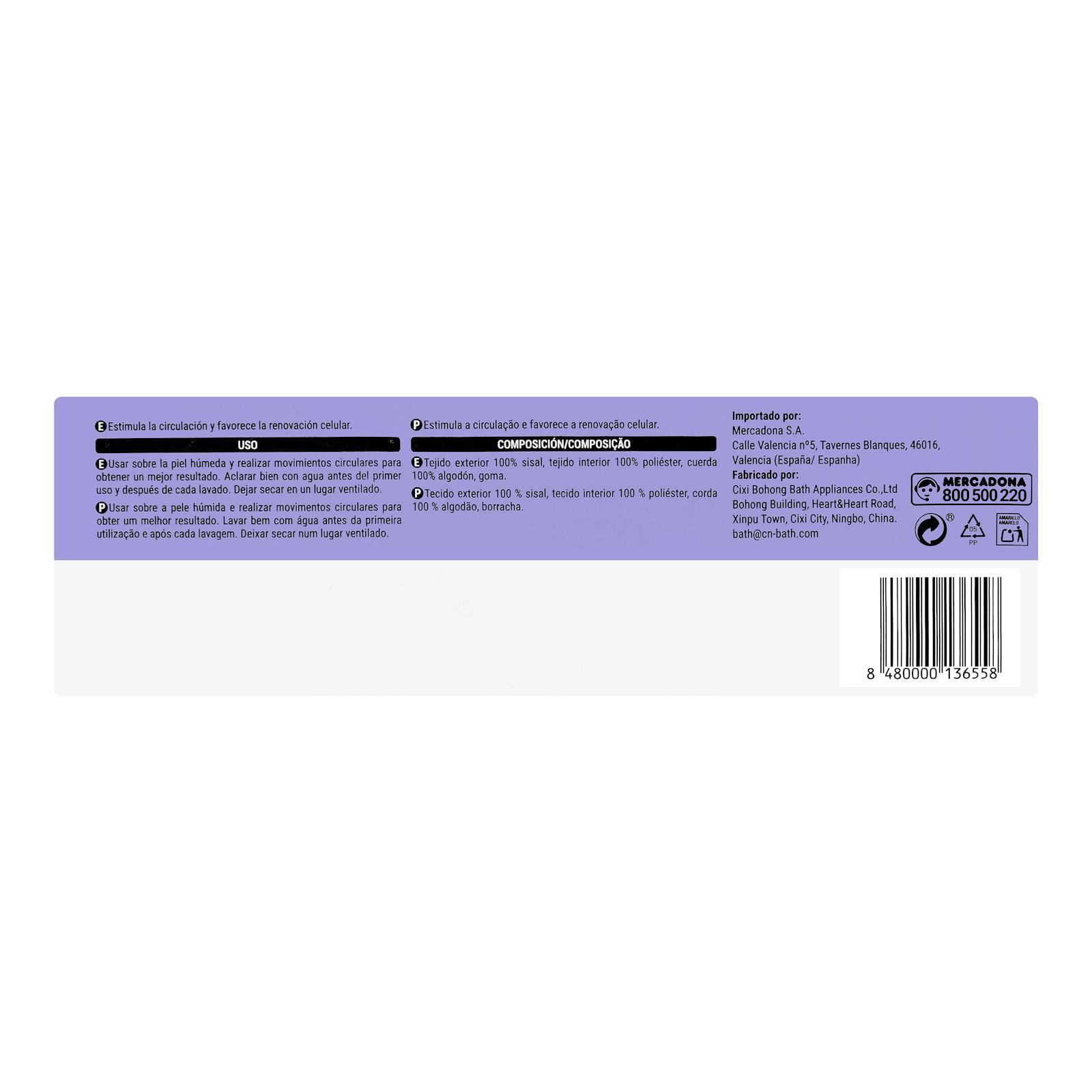 Gant exfoliant en crin de cheval Deliplus